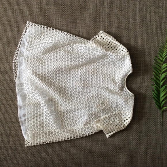 Tory Burch 'Crescent' Guipure Lace Blouse 4 - Picture 4 of 5